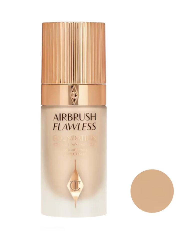 کرم پودر مایع SPF0 شارلوت تیلبری مدل Air Brush Cool شماره 5 مناسب برای انواع پوست حجم 30 میلی لیتر